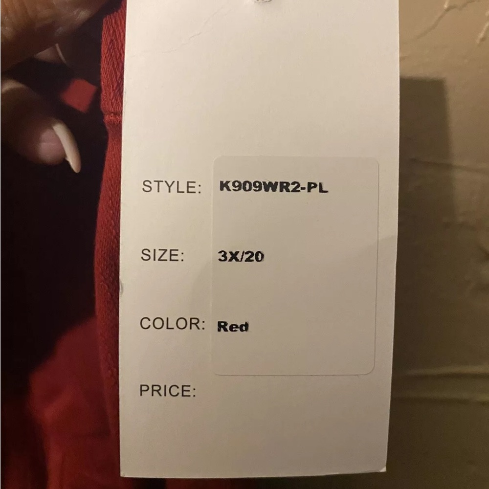 Unique Vintage Patsy Red Romper Plus Size 3x - image 4